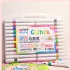Marcadores de Colores Flash Oudemei con Purpurina Estudiante Color Perlado Pintura Diario Infantil Arte Bolígrafos Fluorescentes Mayoreo