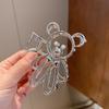 Corea del Sur oso hueco clip de metal hembra verano parte posterior de la cabeza clip grande de tiburón pinza para el cabello pinza para el cabello celebridad de Internet accesorios para el cabello