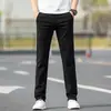 Nuevos Pantalones Casuales de Alta Gama Color Blanco Crudo para Hombre 2026, Pantalones de Negocios Rectos de Corte Slim que te Hacen Ver Más Alto, Nuevo Estilo de Otoño