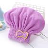 Touca de secagem de cabelo toalha de secagem de cabelo das mulheres Toalha de secagem de cabelo super absorvente limpeza de cabelo de secagem rápida artefato de cabelo longo headwrap touca de banho