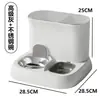 Dispensador Automático de Comida y Agua para Gatos de Cerámica, Plato para Perros, Plato para Gatos, Alimentador de Gran Capacidad, Dispensador de Agua, Plato para Gatos, Suministros para Mascotas