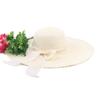 Sombrero de Paja de Ala Ancha con Lazo Estilo Coreano Moda Verano Playa Sombrero para el Sol al Aire Libre Sombrero Fresco