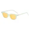 Estilo nuevo europeo y americano combinación de colores gafas de sol personalizadas moda femenina gafas ojo de gato hombre montura pequeña gafas de pasarela tinta