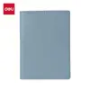 Deli Bp21 Cuaderno Portátil de Hojas Sueltas Cuaderno Pequeño A7 Cuaderno de Bolsillo de Negocios Bloc de Notas Engrosado Cuaderno con Cubierta de Cuero Cuaderno Planificador