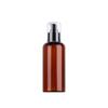 Shengyao Transfronterizo 180ml Botella Presionadora de Loción Marrón Hombro Redondo 200ml Pet Transparente Botella Spray Cubierta Completa