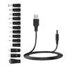Base 5.5*2.1 transfronteriza a notebook 13 Adaptador de CC Cable de alimentación USB Cable de carga 14 traje