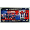 Placa de matrícula estándar americana más vendida refrigerador hierro placa metálica antigua colección fabricante suministro placa de aluminio