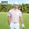 Ropa de Golf Pgm para Hombre Camiseta de Manga Corta Primavera y Verano Secado Rápido Antibacteriana Tops Camisas Polo
