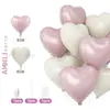 Balão de Amor de 18 polegadas Arranjo de Aniversário Balão Conjunto de Balões com 12 Peças Adereços para Arranjo de Casamento Aniversário Balão