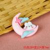 Accesorios de joyería DIY, crema de pegamento, venta al por mayor, funda para teléfono móvil, colgante, llavero, horquilla, dibujos animados, conejo, nube, luna