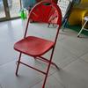 Silla Plegable de Plástico Blanco para Exposición Silla con Respaldo Nudo Simple Actividad Concierto Exterior Alquiler Celebración Silla para Exposición