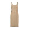 Verano 2025 Nueva Llegada Estilo Francés Retro Cuello Cuadrado Falda Tejida Vestido Falda Vic Mujer Ajustado Ropa Exterior Falda Corta
