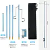 Poste de iluminación para camping al aire libre portátil plegable de aleación de aluminio soporte para luz de camping soporte para luz de campamento soporte para luz de pesca salvaje