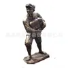 Fabricante de Esculturas de Cobre Producción Fundición para Exteriores Figura del Ejército Rojo de Cobre Adorno Héroe del Ejército de la Octava Ruta Figura Escultura de Paisaje