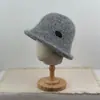 Sombrero de Pescador de Punto Liso Nuevo para Otoño e Invierno para Mujer Simple Versátil Cálido Protección para los Oídos Protección contra el Frío Sombrero de Cubo para Exteriores
