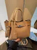 Bolsa para el trabajo, Lujo ligero de nicho estilo coreano 2026 Nueva moda, Bolso tipo cesta cubo, Bolso de mano retro simple para mujer