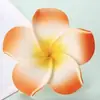 4-9cm Headdress de Frangipani Simulado Eva Flor Seca Flor Havaiana Cabeça Férias na Praia Grampo de Cabelo Flor Artificial Headdress