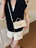 Bolso de mujer transfronterizo, exquisito bolso de hombro con patrón de diamantes, nuevo bolso de mano patchwork de hebilla de bloqueo de alta gama de Henggeng, elegante bolso cruzado