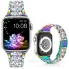 Adequado para Apple Watch Pulseira de Apple Watch com Design Completo de Diamante Metálico Fashion, Pulseira de Huawei Watch Adequado para Modelo de Negócios S11 Se