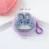 Bolsa de Monedas de Peluche de Conejo y Zorro Dibujos Animados Lindos, Bolsa de Almacenamiento de Auriculares para Estudiantes de Alto Valor, Pulsera con Anillo a Presión al por Mayor