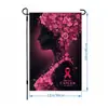 Dia de Cuidados com a Fita Rosa Transfronteiriço Painel Decoração de Atmosfera Personalizada Bandeira de Jardim Cortina de Porta Bandeira de Corda de Promoção de Evento