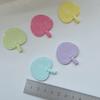Accesorios para abanicos redondos de color crema, hechos a mano, para el cabello, con pinzas para el cabello, accesorios para tocados, accesorios para carcasas de teléfonos móviles.