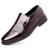 Novos sapatos sociais masculinos transfronteiriços com rosto brilhante, sapatos casuais de negócios, sapatos masculinos de trabalho, sapatos da moda, todos os tipos de couro macio, sapatos de sola macia
