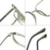 Lentes para Miopía para Mujer Montura de Titanio Ligera Cubre Rostro Adelgazantes Lentes Vintage TR Lentes Simples Coreanos Lentes Ópticos
