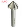 Supu 4.5X90 Grados 3 Cuchillas/90X90 Grados 3 Cuchillas Acero Blanco Material M2 Ventas al por Mayor Vástago Recto Cuchillo de Chaflán
