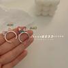 Anillo de oreja de conejo con diseño de apertura para mujer, nicho de sentido simple, anillo de conejo blanco, sentido de mano, joyería al por mayor