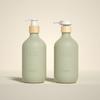 Botella con Bomba de Presión Transfronteriza de 500ml Material Marino Reciclado Protección Ambiental Material de Empaque para Crema de Manos Fragancia de Alta Gama Botella para Gel de Ducha