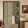 Cortina de Puerta Creativa con Forma y Diseño Impreso para Privacidad, Cortina Divisoria sin Taladro, Estilo Chino Nuevo con un Toque Artístico de Alta Gama, Cortina Decorativa