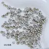 Cristal Dongzhou Pequeno Tamanho Strass Ss11 Colorido Vidro Redondo com Fundo Pontiagudo Strass Triturado Super Brilhante para Nail Art