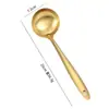Acero Inoxidable 304 Escurridor de Sopa con Mango Largo Cuchara para Olla Caliente Utensilios de Cocina Domésticos Cuchara Grande para Sopa Cuchara para Sopa Herramientas de Cocina de Dos Piezas
