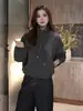 Moda Estilo Coreano Chaqueta Corta de Cuello Alto para Mujer Otoño Nueva Llegada 2026 Holgada Versátil Adelgazante Popular Este Año Top Elegante