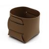 Soporte para bolígrafos de cuero simple y creativo en stock, caja de almacenamiento plegable para escritorio de oficina en casa, cesta de almacenamiento impermeable para artículos diversos
