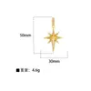 Moda Joker DIY Semiacabado Microincrustado Chapado en Cobre Accesorios de Girasol Accesorios Populares Europeos y Americanos Colgantes de Estrella