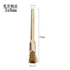 Mini cepillo de acero inoxidable alambre de cobre cepillo de molienda eléctrica vástago de 3MM taladro eléctrico tipo copa T desoxidación de metal pulido suministro directo de fábrica