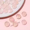 Cuentas de Vidrio Transparentes con Combinación de Doble Color y Agujeros Rectos, Cuentas Estampadas, Cuentas Sueltas para Pulseras, Collares y Accesorios de Joyería Hechos a Mano DIY