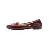 Bailarinas Francesas de Punta Redonda Bajos Zapatos Individuales para Mujer Suela Plana Combinación de Verano con Faldas Lazo Suela Suave Slip-on Zapatos de Rollo de Huevo