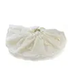 Scrunchie de Renda Estilo Francês para Mulheres, Prendedor de Cabelo com Laço de Pérola Estilo Coreano, Acessório de Cabelo Versátil de Alta Qualidade, Novo Penteado Meio Preso