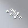 Plata S925 4.5mm Arandela Perforada Junta Espaciador para Pulsera Accesorios Hecho a Mano DIY Material de Cuerda Trenzada Cuentas Sueltas S0404