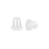 Tampão de Ouvido Plástico Silicone Transparente Anti-queda Formato de Copo Pino de Orelha Plug Acessórios DIY Fivela de Orelha Tampão de Ouvido Antiderrapante Tampa Traseira de Tampão de Ouvido