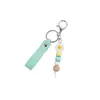 Chaveiro de Margarida Fofa com Contas Silicone Pingente para Bolsa Pulseira