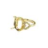 Anillo de Cobre Chapado en Oro Ai Yu con Montura 10*14mm para Anillos de Jade, Ámbar y Perla al por Mayor S3110156