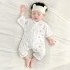 Macacão de bebê verão bebê fino manga curta monge roupa de passeio pijamas de verão infantis roupas de recém-nascido
