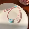 Cuerda de Mano de Amor de Color Dulce de Verano Pulsera para Novia Dopamina Pulsera de Alto Valor de Nicho para Mujer Pulsera Versátil