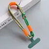 Nuevo Cordón Tejido a Mano Combinación de Colores Cordón para Teléfono Móvil Bolsa Cuerda Corta Funda de Teléfono Móvil Tarjeta Estilo Creativo Simple de Moda