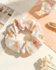 Gomas para el Cabello con Textura Arrugada Floral Frutal Lindo Bloqueo de Color Cuerdas para el Cabello para Cola de Caballo Suministro al por Mayor Directo del Fabricante