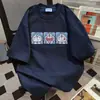Camiseta Estampada Divertida de Manga Curta para Mulheres com Design de Nicho Retrô Coreano Novo Estilo Verão 2025 Top Estilo Lazy Ins